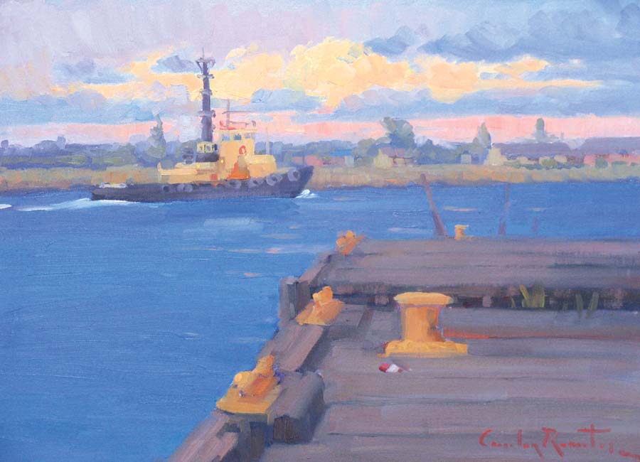 newcastle harbour painting